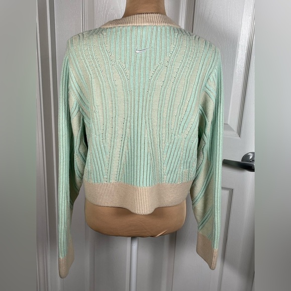Nike Yoga Luxe Wool blend cover up knit crew neck sweater sz Small‎ - Picture 15 of 16